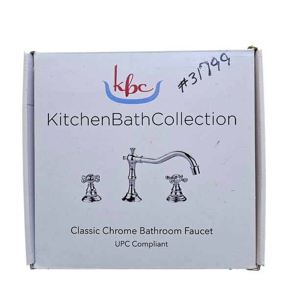 KBC Kitchen Bath Collection Classic Chrome Faucet New in Box Remodeling Gift - Picture 1 of 5